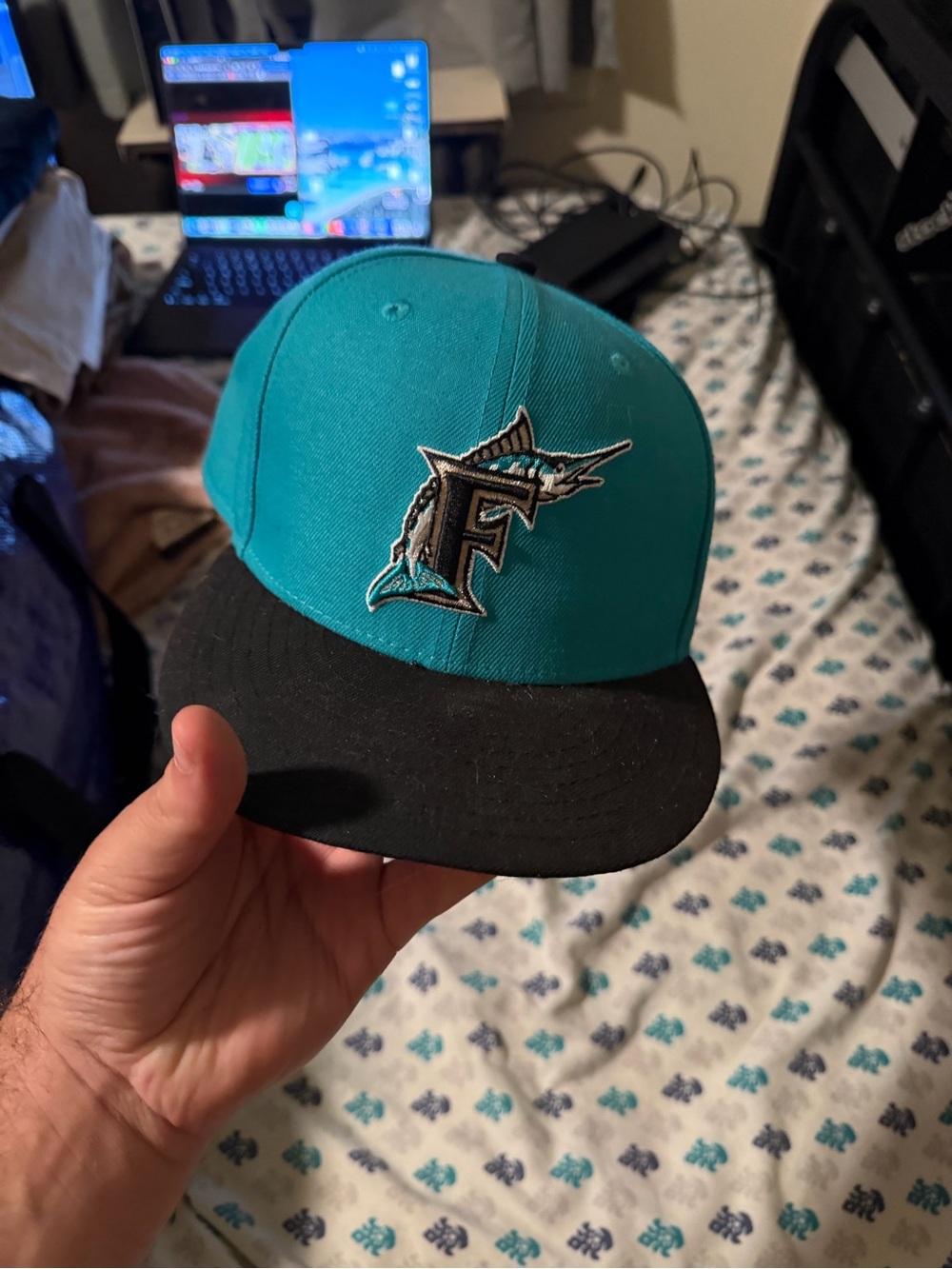 Vintage Marlins hat WS Patch